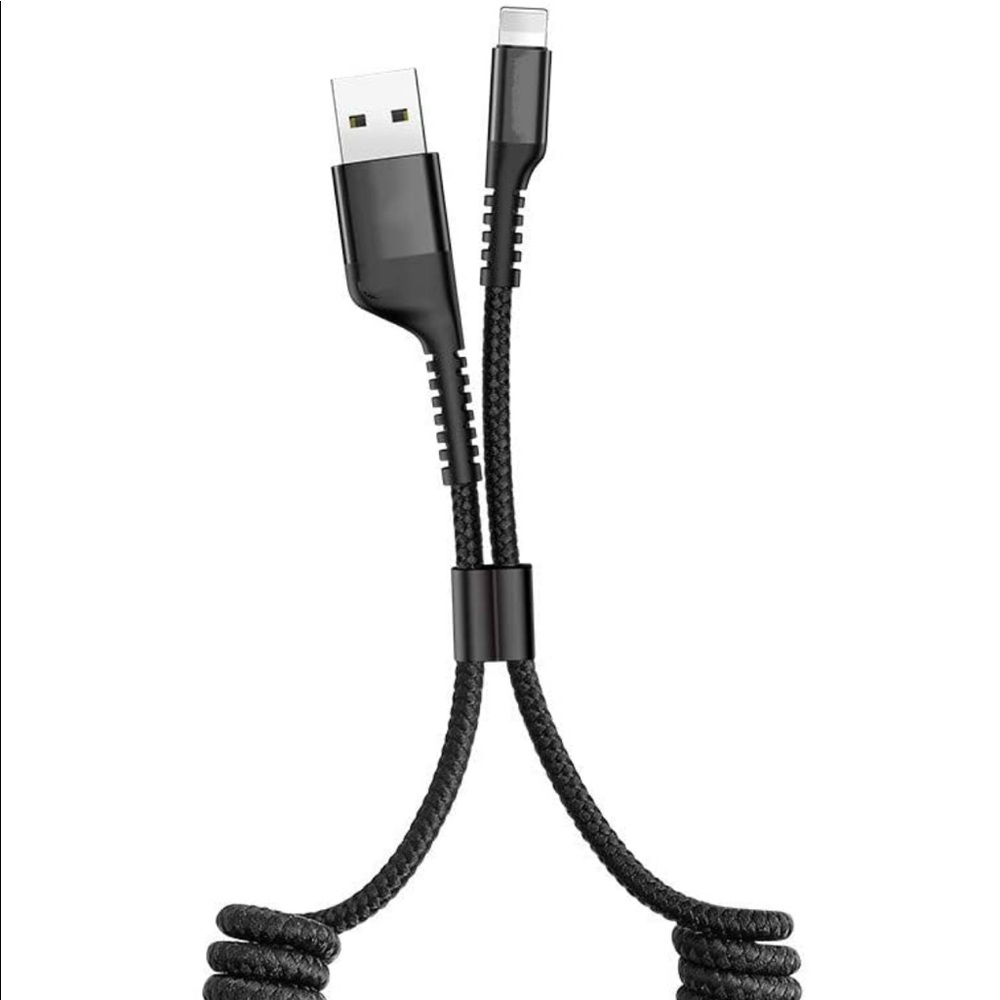 USB Cable for Car (6Ft) Retractable iPhone Charger